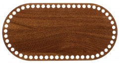 Dno na košík ovál 30x15 cm OŘECH typ D24