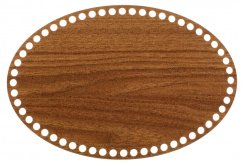 Dno na košík ovál 30x20 cm OŘECH typ D25