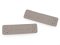 Eko kůže cedulka / ozdoba / nášivka Handmade 15x50 mm   šedá neutrální
