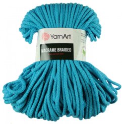 Šňůry Macrame Braided příze 763 YarnArt  tyrkys