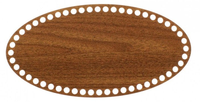Dno na košík ovál 30x15 cm OŘECH typ D23