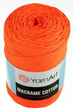 Macrame Cotton 800 neonově oranžová
