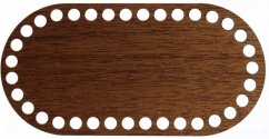 Dno na košík ovál 20X10 cm Ořech Tmavý typ D20