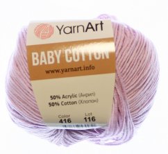 Baby Cotton  YarnArt  416 růžová