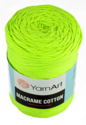 Macrame Cotton 801 neonově žlutá