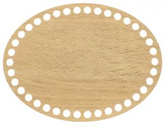Dno na košík ovál 20X15 cm DUB II typ D22