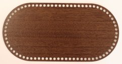 Dno na košík ovál 40X20 cm Ořech Tmavý typ D26