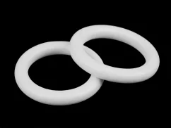 Dřevěný barevný kroužek bielá Vnitřní průměr: 50 mm vnější Ø70 mm cena za kus