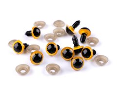 Bezpečnostní oči Ø14 mm žlutá 2 jakost