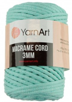Macrame Cord 3 mm 775  mint  YarnArt