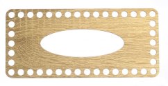 Víko na kapesníky 22X10 cm DUB Taupe typ E22