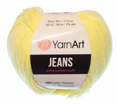 Jeans 67 světle žlutá YarnArt