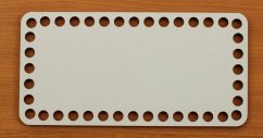 Dno na košík obdélník 20X10 cm BÍLÁ typ E25