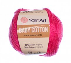 Baby Cotton  YarnArt 422 neon růžová