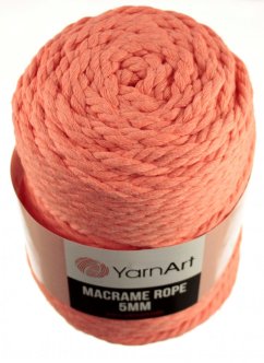 Macrame Rope 767 lososová  5 mm