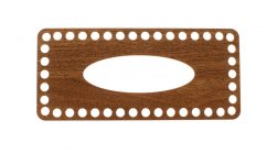 Víko na kapesníky   obdélník 22X10 cm Ořech typ E22