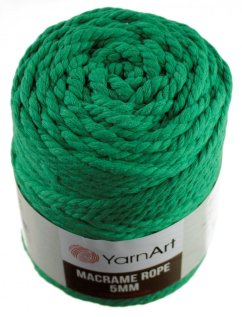 Macrame Rope 759 zelená  5 mm