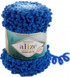 Alize Puffy Fine Ombre Batik  7280 královsky modrá